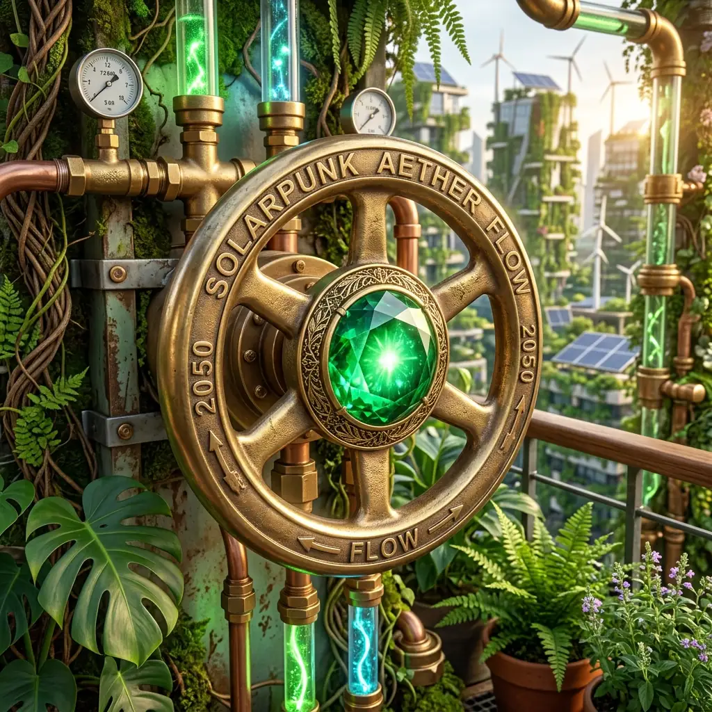 Polished brass industrial valve wheel spin button